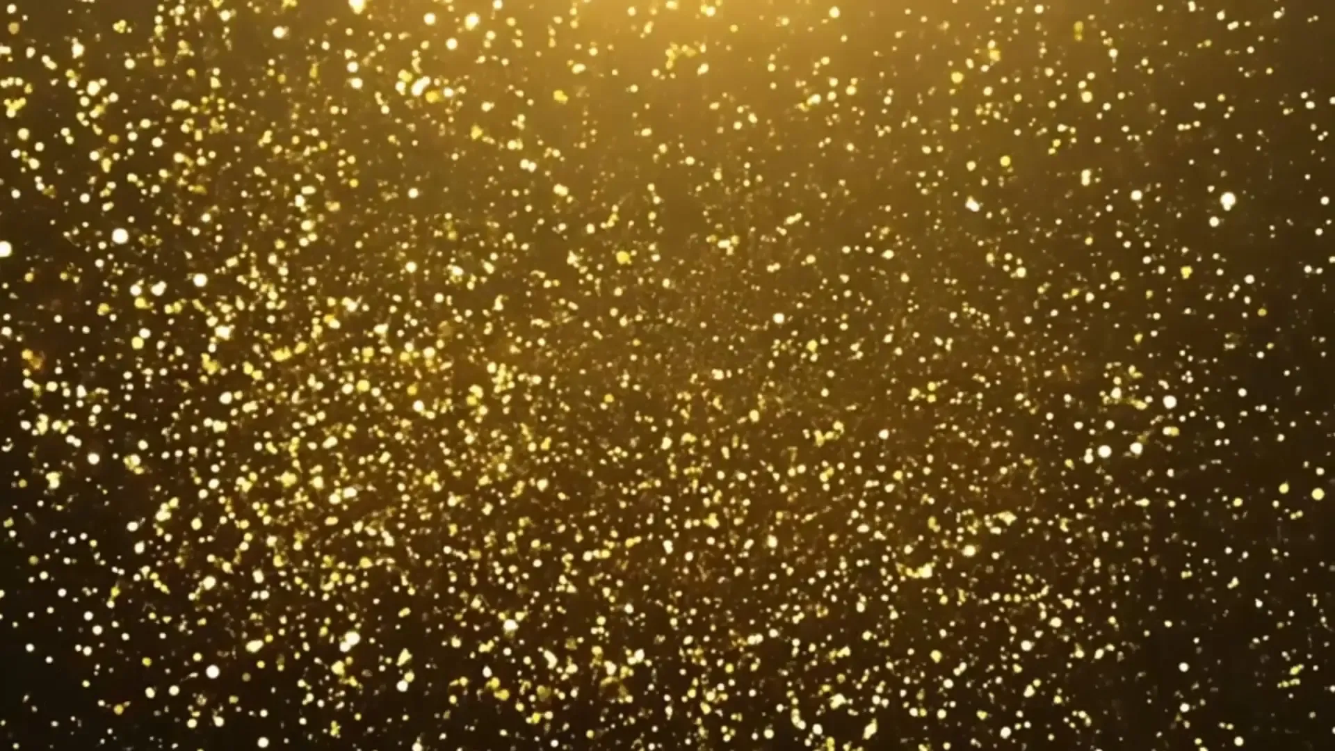 Golden Glitter Particle Overlay for Luxury Brand Ads